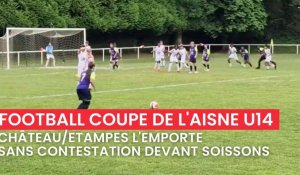 Football : Château/Étampes l’emporte sans contestation devant Soissons en finale de la Coupe de l’Aisne U14