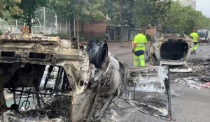 Nahel: Nanterre se réveille avec des dégâts et des voitures calcinées