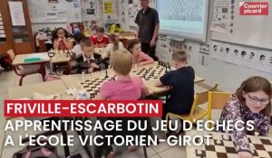 Apprentissage du jeu d’échecs à l’école Victorien Girot de Friville-Escarbotin (Somme)