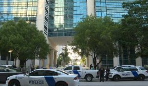 USA: Scène à l'extérieur du tribunal de Miami avant la comparution de Donald Trump