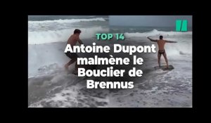 Antoine Dupont, champion de France avec Toulouse, a mis le Bouclier de Brennus à rude épreuve