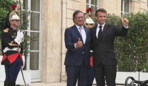 Macron reçoit le président colombien à l'Elysée