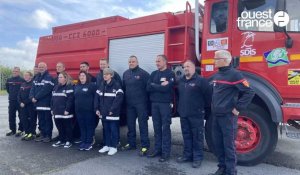 VIDÉO. Près de Caen, l'association Pompiers missions humanitaires donne un camion-citerne à la Roumanie 