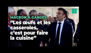 Pour Emmanuel Macron, « les œufs et les casseroles, c’est pour faire la cuisine »
