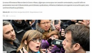 Emmanuel Macron en Alsace: "Ce ne sont pas les casseroles qui feront avancer la France"