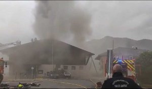 Un important incendie ravage l'école maternelle de Montriond