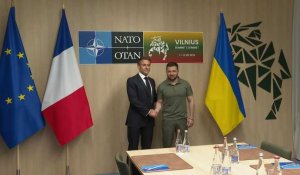 Sommet de l'OTAN : Macron et Zelensky arrivent pour une réunion bilatérale