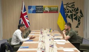 Sommet de l'OTAN: rencontre bilatérale entre Volodymyr Zelensky et Rishi Sunak
