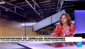Exportations de céréales ukrainiennes : l'accord suspendu par Moscou, un trafic réduit en mer noire