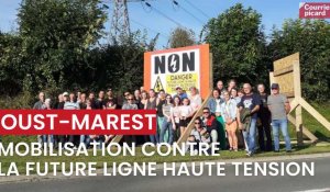 Des panneaux et un collectif : l'opposition des habitants d'Oust-Marest s'organise contre le possible passage d'une ligne à très haute tension