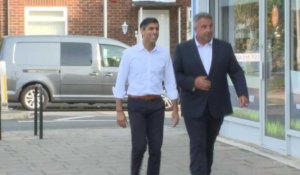 Royaume-Uni : Rishi Sunak en visite à South Ruislip aux côtés du nouveau député conservateur