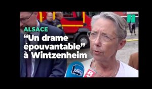 Après l'incendie de Wintzenheim en Alsace, Borne exprime "toute sa tristesse et sa solidarité"