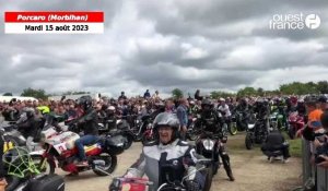 VIDÉO. Des milliers de motards à la bénédiction de la Madone à Porcaro