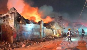 Explosion dans un magasin en République dominicaine: les pombiers sur les lieux
