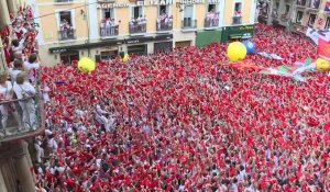 Espagne: des centaines de personnes rassemblées à Pampelune pour la San Fermin