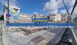 Le Havre. Destruction de l'ancien site de l'EM Normandie