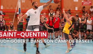 Rudy Gobert à Saint-Quentin dans son camp de basket