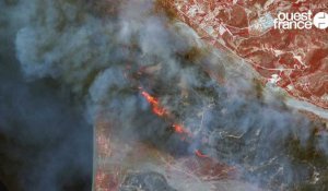 VIDÉO. Incendies en Grèce : les images satellite impressionnantes
