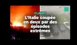 Violents orages au nord, incendies au sud... L'Italie sonnée par le "bouleversement climatique"