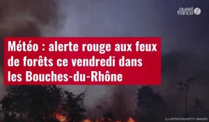 VIDÉO. Météo : alerte rouge aux feux de forêts ce vendredi dans les Bouches-du-Rhône