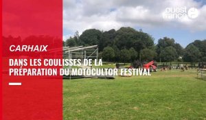 Dans les coulisses de la préparation du Festival Motocultor à Carhaix