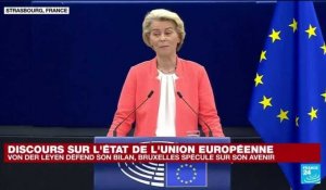 Discours sur l'état de l'Union européenne : Von der Leyen défend son bilan