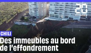 Des immeubles résidentiels de luxe menacent de s’effondrer au Chili après un glissement de terrain