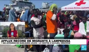 7 000 migrants à Lampedusa : le centre d'accueil débordé