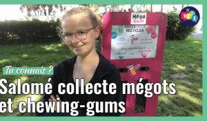 Grâce à Salomé, 14 ans, des collecteurs de mégots et chewing-gums installés à Arras