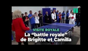 Brigitte Macron et la reine Camilla improvisent une partie de ping-pong