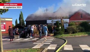 Vidéo.Faits divers incendie dans le restaurant O la vache à Niort 