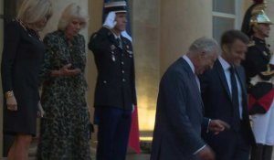 Le roi Charles III et la reine Camilla quittent l'Élysée à l'issue d'un entretien