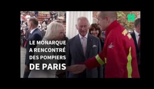 Les images de la visite de Charles III à Notre-Dame de Paris et au Marché aux fleurs