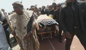 Afrique du Sud: le cercueil de Mangosuthu Buthelezi arrive aux funérailles d'Etat