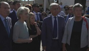 Ursula von der Leyen et Giorgia Meloni visitent l'île italienne de Lampedusa