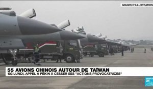 Taïwan a détecté 55 avions chinois autour de son territoire en 24 heures