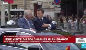 Charles III en France : descente des Champs-Elysées avec Emmanuel Macron