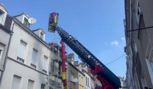 Intervention Pompiers pour une cheminée effondrée à Boulogne-sur-Mer