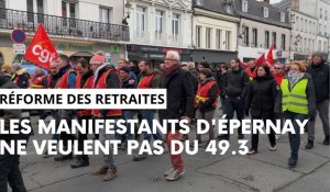 Réforme des retraites : 1100 manifestants à Epernay