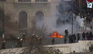 Catastrophe ferroviaire en Grèce : violents heurts entre la police et des manifestants