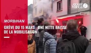 VIDÉO. Grève 15 mars : une nette baisse de la mobilisation dans le Morbihan