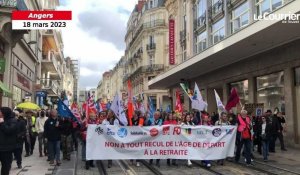 VIDÉO. 1600 personnes manifestent à Angers contre la réforme des retraites