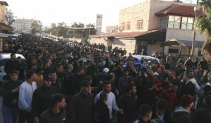 Foule immense aux funérailles de quatre Palestiniens tués à Jénine