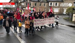 VIDÉO. 300 personnes mobilisées contre la réforme des retraites à Guingamp