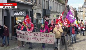 VIDÉO. 1 000 personnes dans les rues de Guingamp contre la réforme des retraites