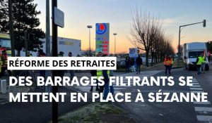 Des blocages filtrants organisés à Sézanne contre la réforme des retraites