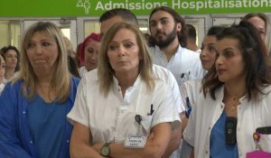 Infirmière tuée à Reims: une minute de silence à l'hôpital Nord de Marseille