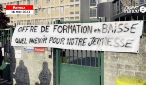 VIDÉO. À Bayeux, les profs d’Arcisse de Caumont vent debout contre « la casse du lycée pro »