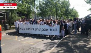VIDÉO. Tué dans une rixe à Angers : près de 1 000 personnes rendent un dernier hommage à Kaïs