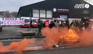 VIDÉO. À Brest, les ambulanciers de Kéolis Santé en grève reconductible, ce mercredi 